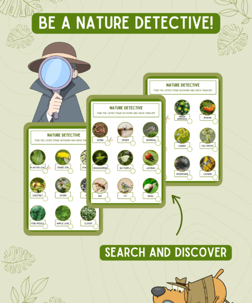 Užduotys vaikams „Nature detective“