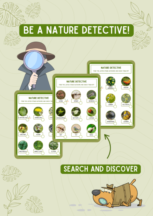 Užduotys vaikams „Nature detective“