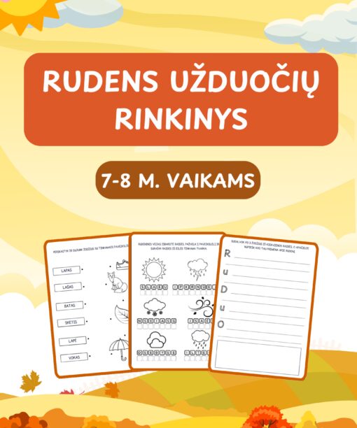 Rudens užduotėlės 7-8 m. vaikams