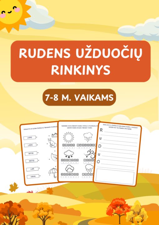 Rudens užduotėlės 7-8 m. vaikams