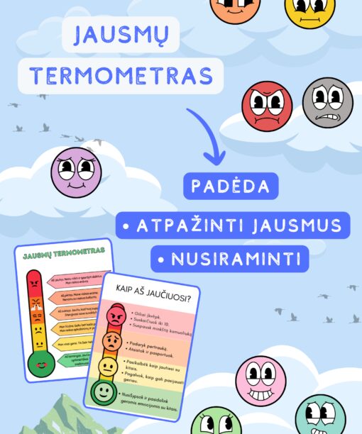 Plakatai ,,Jausmų termometras"