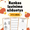 Užduočių rinkinys 3-4 metų vaikams ,,Lavink rankytę"
