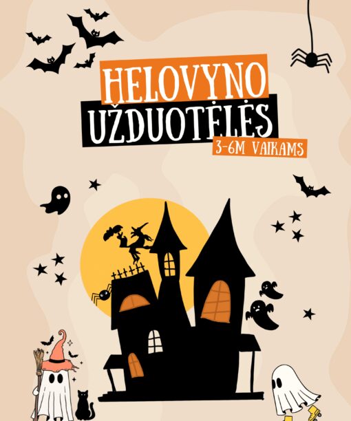 Helovyno užduotys 3-6 m. vaikams