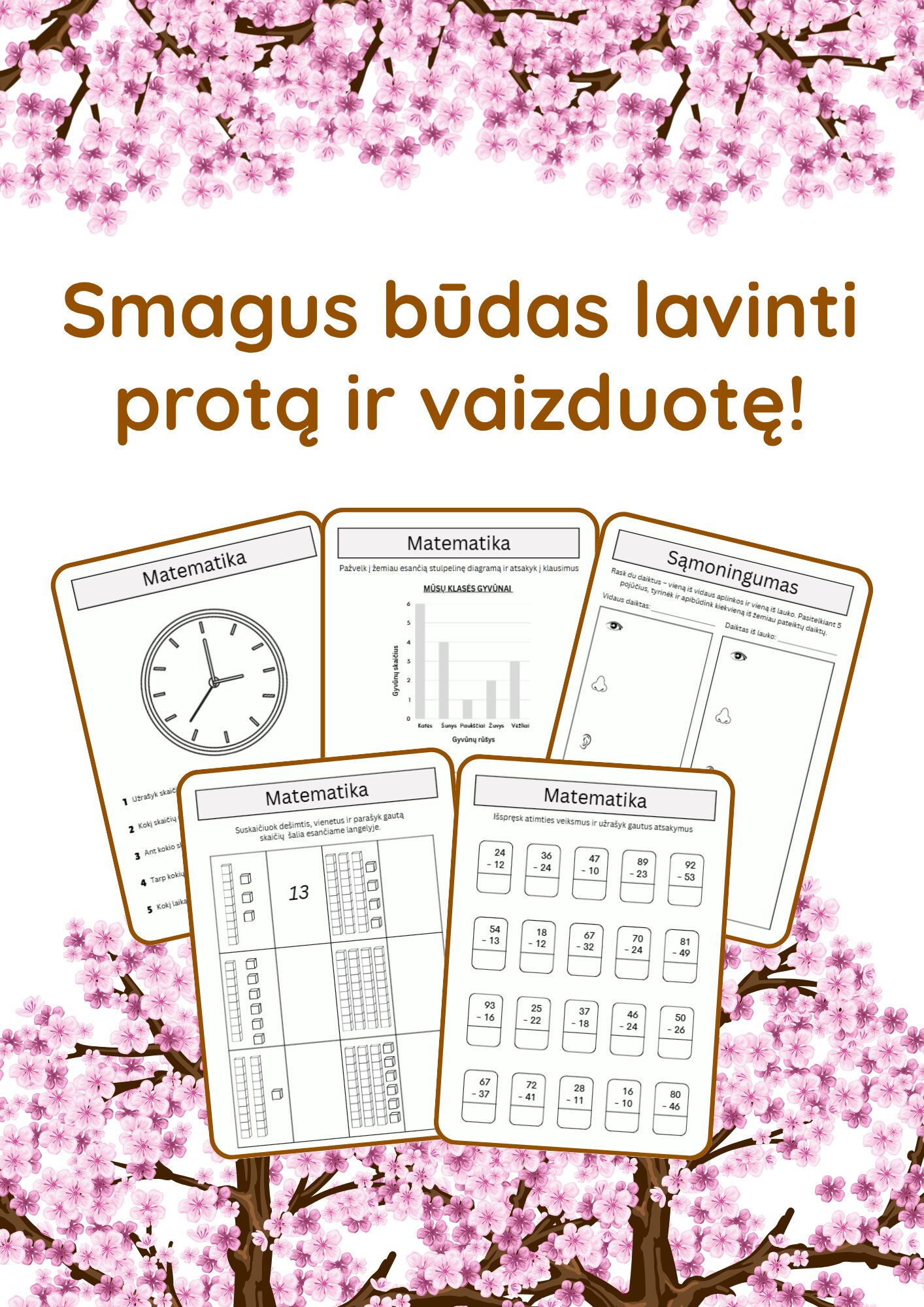 Pavasario užduotys 7-8 metų vaikams - Image 2